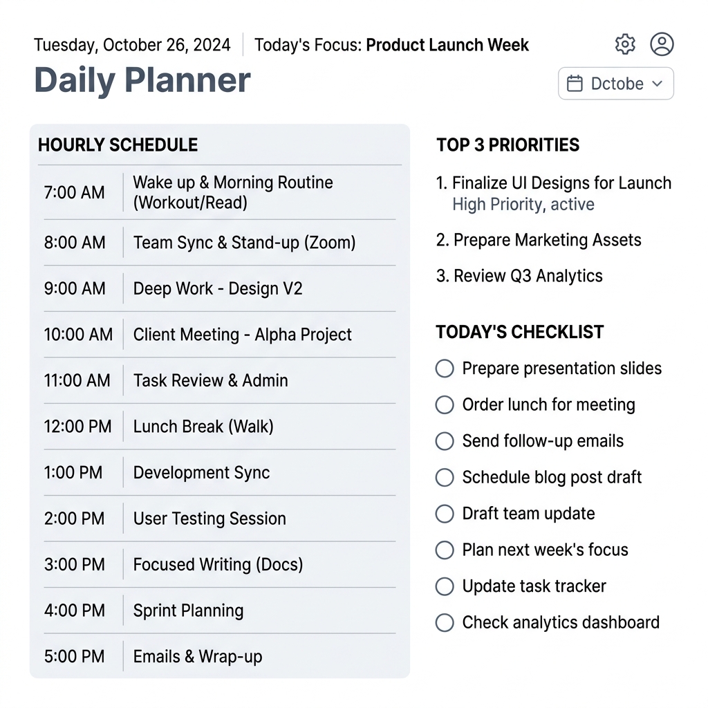Planner Diário